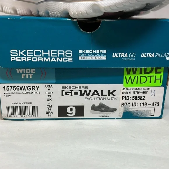 Sketchers women’s Go Walk Evolution Ultra 15756W/Gray size 9 - Picture 2 of 9